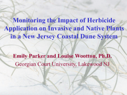 Monitoring the Impact of Herbicide Application on Invasive