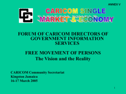 Free Movement of Persons : The Vision and the Reality / by