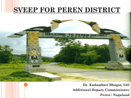 SVEEP FOR PEREN DISTRICT - Election Commission of India