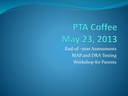 PTA Coffee May 12, 2011