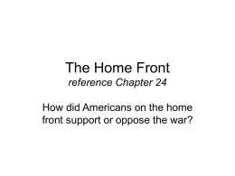 The Home Front - Vista Unified School District