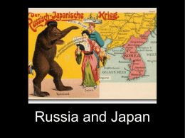 Russia and Japan - Mr. Crossen's History Site