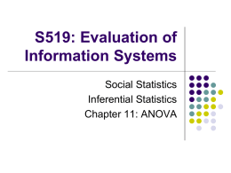 L643: Evaluation of Information Systems