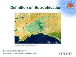 Eutrophication: managing a growing problem in aquatic