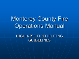 Monterey County Fire Operations Manual