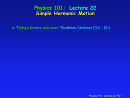 Physics 106P: Lecture 1 Notes