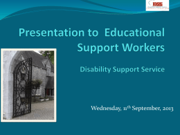 Supporting Students with Disabilities in Practice Placement