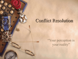 Conflict Resolution - St.Kitts Credit Union