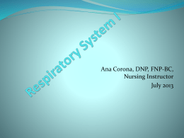 Respiratory System - Dr. NurseAna's Nursing Reviews