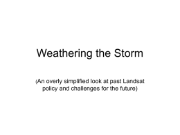Weathering the Storm ( A Quick Look at Past Shifting