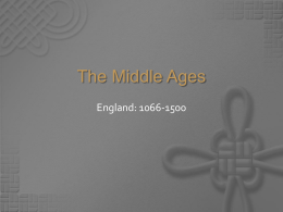 The Middle Ages - Willis High School