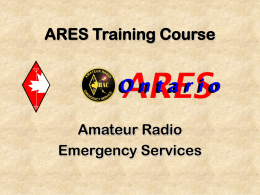 ARES Training Course - The Loop
