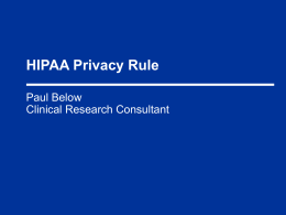 HIPAA Privacy Rule - Paul Below | LinkedIn
