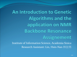An Introduction to Genetic Algorithms and the application