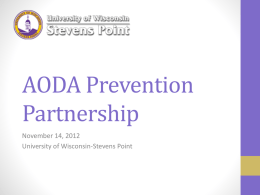 Alcohol and Other Drug (AODA) Task Force