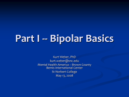 Part I -- bipolar basics