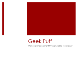 Geek Puff - University of Montana