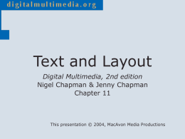 Text and Layout - Ulster University