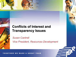 Conflicts of Interest in Research, Education, and Practice