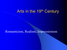 Arts in the 19th Century