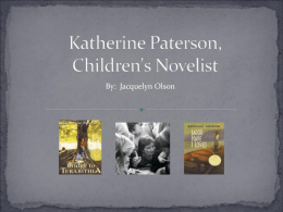 Katherine Paterson, Childrens' Novelist