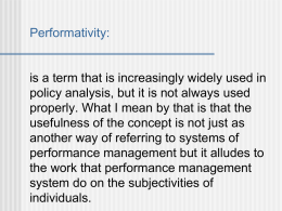 Performativity, privatisation and professionalism