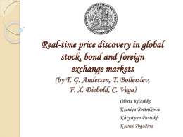 Real-time price discovery in global stock, bond and