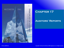 Auditors' Reports - Walla Walla University
