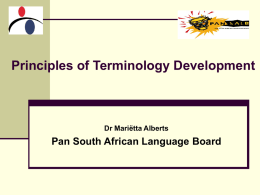 A MULTILINGUAL STATISTICAL DICTIONARY IN THE …