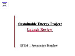 Sustainable Energy Project