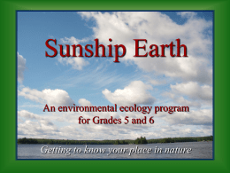 Sunship Earth - YMCA of Hamilton Burlington Brantford