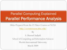 Parallel Computing Explained