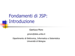 Fondamenti di JSP: Introduzione