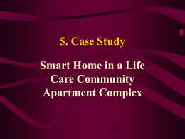 Installed Smart Home - Aging & Technology Research