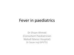 A child with fever Identify a sick child