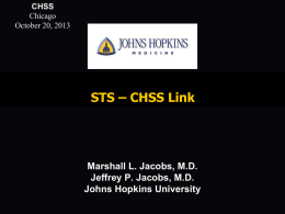 STS-CHSS Linkage - Congenital Heart Surgeons' Society Data