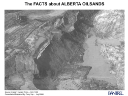 Alberta Oilsands Facts