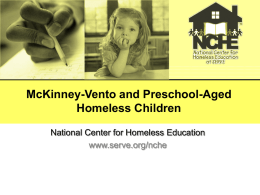 McKinney-Vento and Preschool