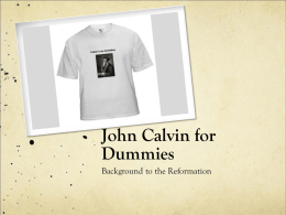John Calvin for Dummies