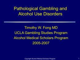 Pathological Gambling: Insights on an Emerging Addiction