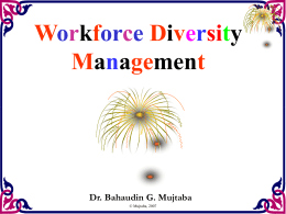 Workforce Diveristy Management: Challenges, Competencies