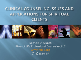 Assessment & Clinical counseling for christian