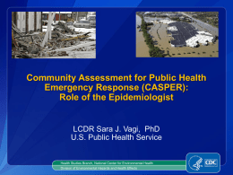 Community Assessment for Public Health Emergency Response
