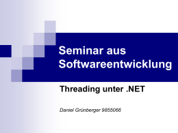 Seminar aus Softwareentwicklung