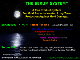 SERUM PRODUCTS, LLC - Midwest Cleaning Technologies