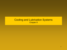 Cooling and Lubrication Systems Chapter 8