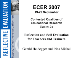 ECER 2007 Session 3a - uni
