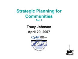 Strategic Planning for Communities