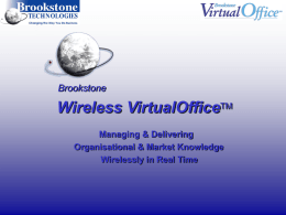 Brookstone Wireless Virtual Office