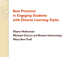 Diverse Learning Styles